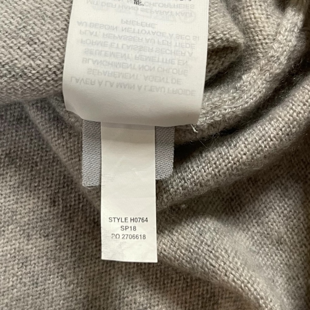 J. Crew Light Gray Soft Light Weight Layering Cas… - image 7